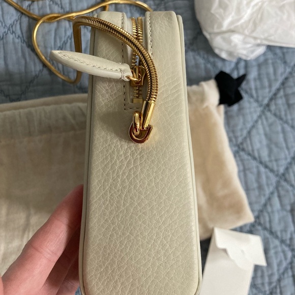 NWT Khaite Anna Zip Leather Crossbody Bag - Picture 10 of 14